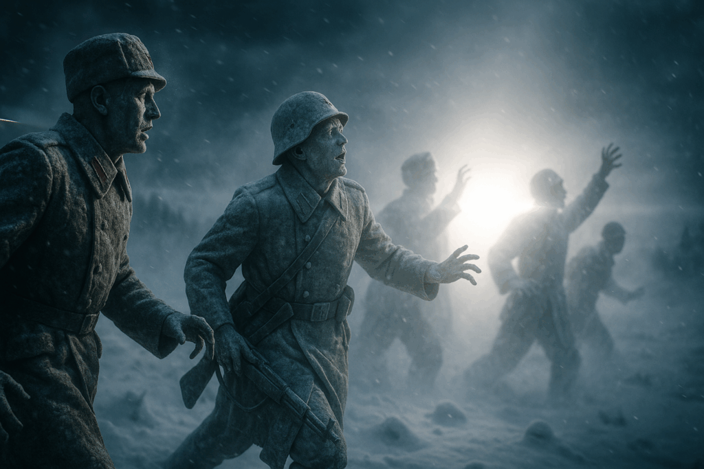 Ослепительная вспышка окаменяет солдат в Сибири (Blinding Flash Petrifies Soviet Soldiers in Snowy Siberia)