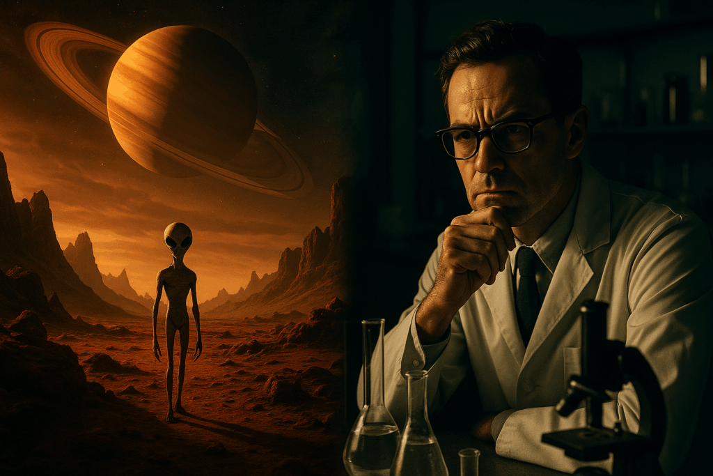 Между верой в инопланетную жизнь и научным скептицизмом (Between Belief in Alien Life and Scientific Skepticism)