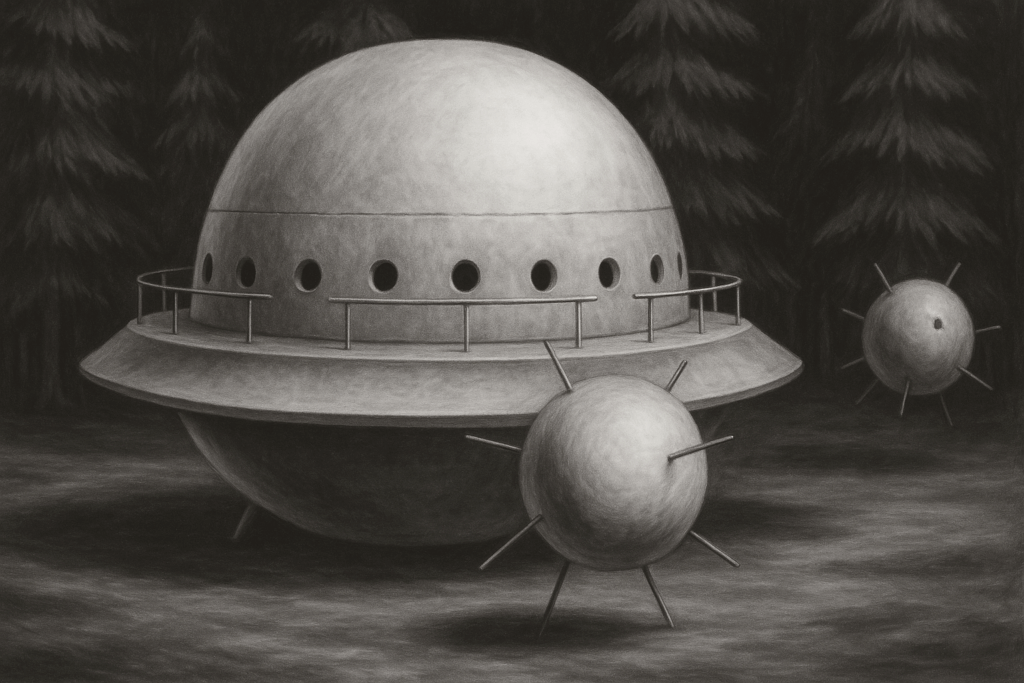 Эскиз НЛО, наблюдавшего Робертом Тейлором в 1979 году (Sketch of the UFO Witnessed by Robert Taylor in 1979)