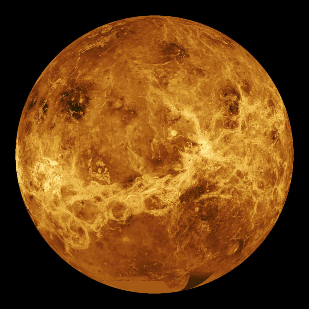 Смоделированный глобальный вид Венеры (Simulated Global View of Venus)