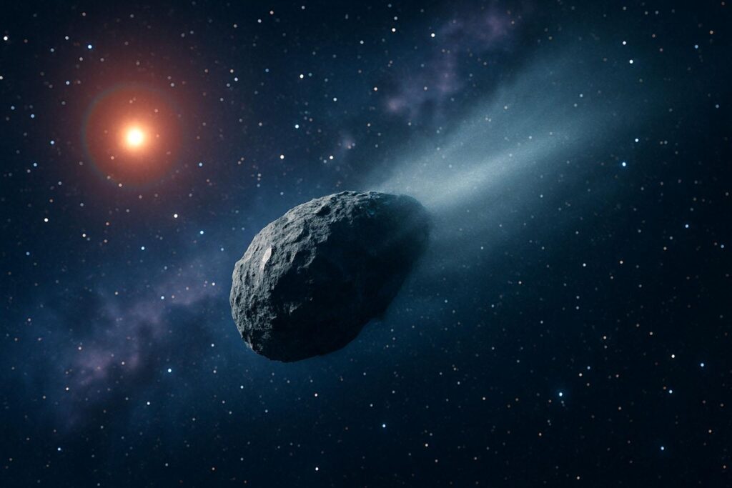 Комета 3I/ATLAS летит через звёздное пространство (Comet 3I/ATLAS Flies Through Starry Space)