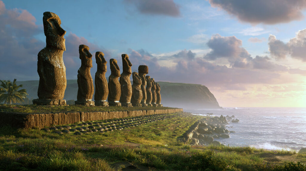 Рассвет над островом Пасхи (Sunrise over Easter Island)