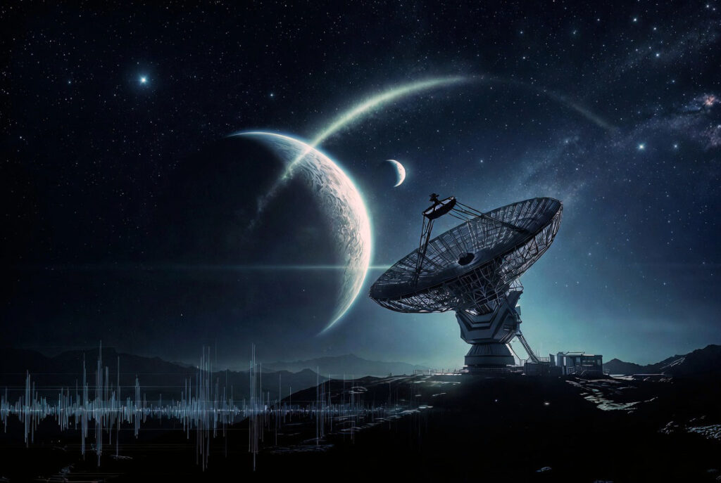 Астрономы в обсерватории ловят сигналы инопланетян из космоса (Astronomers in Observatory Detect Alien Signals from Cosmos)