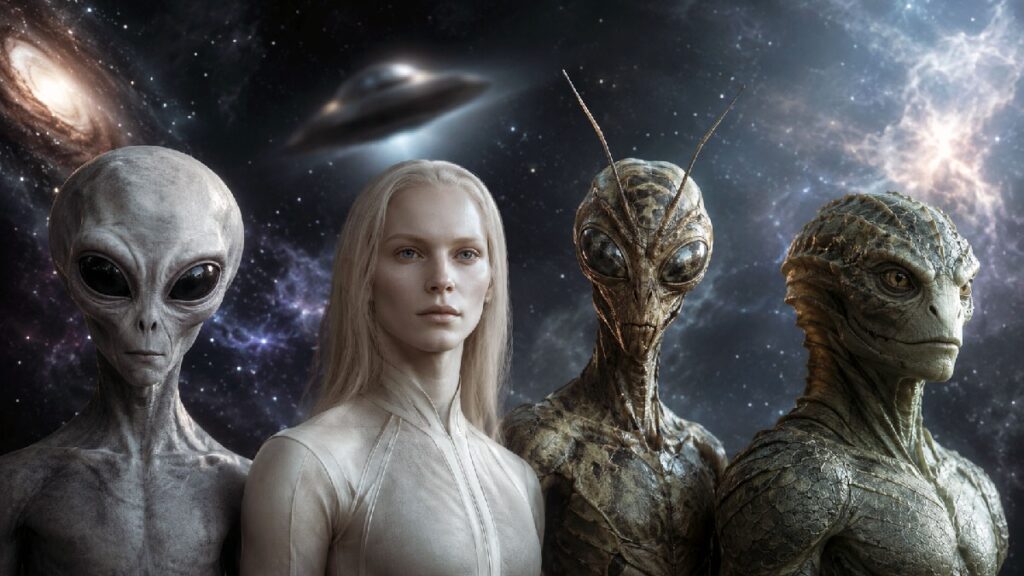 Четыре вида предполагаемых инопланетян (Four alleged alien species)
